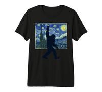 Bigfoot Starry Night Premium T-Shirt