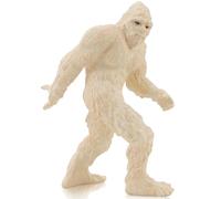 Bigfoot Statue, Solid Resin Sasquatch Sculpture for Indoor and Outdoor Decor, Detailed Cryptid Model for Collectors, Garden, Desk, and Home Decoration (White)