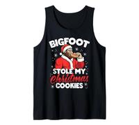 Bigfoot Stole My Christmas Cookies Funny Tank Top