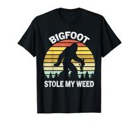 Bigfoot Stole My Weed Funny 420 Marijuana Cannabis Vintage Value Graphic T-Shirt