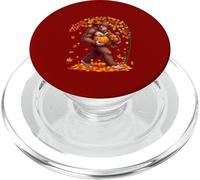 Bigfoot Stolen Turkey Pumpkin Fall Tree Thanksgiving Pilgrim PopSockets PopGrip for MagSafe