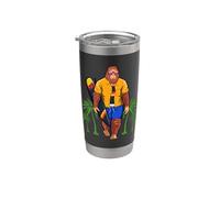 Bigfoot Surfer Beach Summer Vacation Sasquatch Surfing Stainless Steel Insulated Tumbler