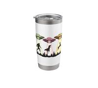 Bigfoot T-Rex Alien Abduction Dinosaur Sasquatch UFO Funny Stainless Steel Insulated Tumbler