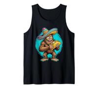 Bigfoot Taco Sombrero Cinco De Mayo Sasquatch Fiesta Tank Top