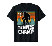 Bigfoot Tennis Champ Funny Sasquatch Cryptid Tees and Yeti T-Shirt