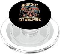 Bigfoot The Cat Whisperer Funny Cat Lover Humor PopSockets PopGrip for MagSafe