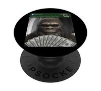 Bigfoot There Is Motion At Your Front Door Yeti Sasquatch PopSockets Adhesive PopGrip