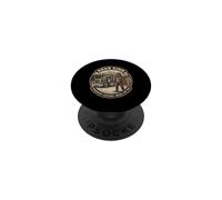 Bigfoot Trucker Coffee Semi Truck Driver Funny PopSockets Adhesive PopGrip