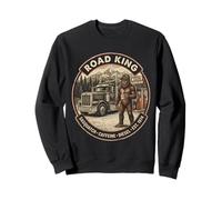 Bigfoot Trucker Coffee Semi Truck Driver Funny Sweatshirt