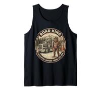 Bigfoot Trucker Coffee Semi Truck Driver Funny Tank Top