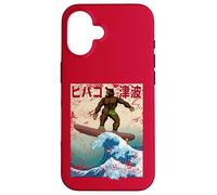Bigfoot Tsunami Surfer The Great Wave Off Kanagawa Case for iPhone 16