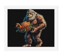 Bigfoot Turkey Food Paint by Numbers Kit for Adults DIY Art Craft Set Painting Kit Drawing Paintwork for Home Wall Decor