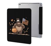 Bigfoot U.S. Flag Halloween Stylish Tablet Case with Pen Holder Leather Protective Cover Compatible with IPad/IPAD 2017/2018/Air1/Air2 (9.7in)