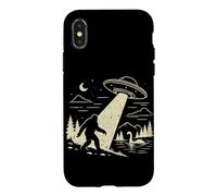 Bigfoot UFO Abduction Cryptid Alien Spaceship Loch Ness Case for iPhone X/XS