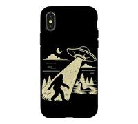 Bigfoot UFO Abduction Cryptid Alien Spaceship Loch Ness Case for iPhone X/XS