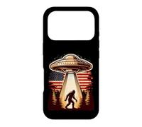 Bigfoot UFO American Flag Vintage Sasquatch Believer Case for iPhone 17 Pro