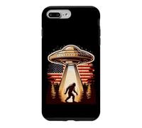 Bigfoot UFO American Flag Vintage Sasquatch Believer Case for iPhone 7 Plus/8 Plus
