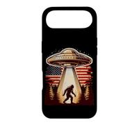 Bigfoot UFO American Flag Vintage Sasquatch Believer Case for iPhone Air