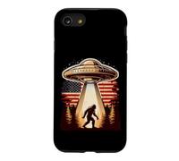 Bigfoot UFO American Flag Vintage Sasquatch Believer Case for iPhone SE (2020) / 7/8