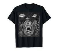 Bigfoot UFO | Funny Invasion Meme Alien Sasquatch UFO Selfie T-Shirt
