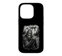 Bigfoot UFO Funny Sasquatch Alien Conspiracy Sarcastic Art Case for iPhone 14 Pro