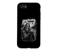 Bigfoot UFO Funny Sasquatch Alien Conspiracy Sarcastic Art Case for iPhone SE (2020) / 7/8