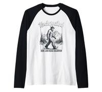 Bigfoot Undefeated Hide and S hampion Raglan Baseball Tee