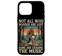 Bigfoot Violin Player Fiddle Bluegrass Music Lover Retro Case for iPhone 16 Pro Max
