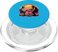 Bigfoot vs Alien Chess Showdown PopSockets PopGrip for MagSafe