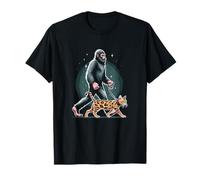 Bigfoot Walking Bengal Cat T-Shirt