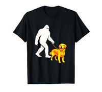 Bigfoot Walking Golden Retriever - Lover Whisperer T-Shirt