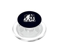 Bigfoot Walking With Jack Russell Terrier Sasquatch & Dog PopSockets PopGrip for MagSafe