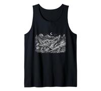 Bigfoot Water Skiing Nessie Cryptid Sasquatch Lake Adventure Tank Top