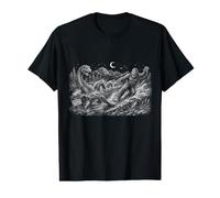 Bigfoot Water Skiing Nessie Cryptid Sasquatch Lake Adventure Value Graphic T-Shirt