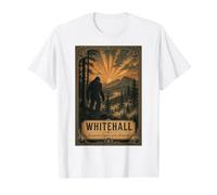 Bigfoot Whitehall NY Sasquatch Capital of the Northeast Value Graphic T-Shirt, Men, White, M
