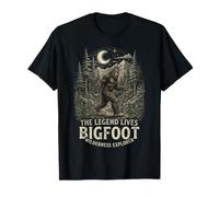 Bigfoot Wilderness Explorer Legend Forest Camping Graphic T-Shirt