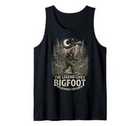 Bigfoot Wilderness Explorer Legend Forest Camping Graphic Tank Top