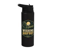 Bigfoot Wishing Dandelion Forest Stainless Steel Insulated Water Bottle