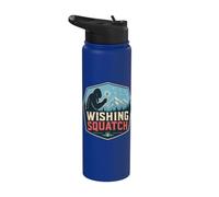 Bigfoot Wishing Dandelion Mountains Stainless Steel Insulated Water Bottle