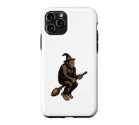 Bigfoot Witch Funny Sasquatch Broomstick Halloween Spooky Case for iPhone 11 Pro