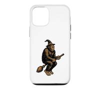 Bigfoot Witch Funny Sasquatch Broomstick Halloween Spooky Case for iPhone 12/12 Pro