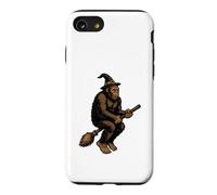 Bigfoot Witch Funny Sasquatch Broomstick Halloween Spooky Case for iPhone SE (2020) / 7/8
