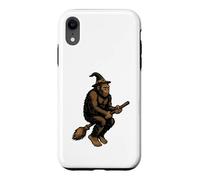 Bigfoot Witch Funny Sasquatch Broomstick Halloween Spooky Case for iPhone XR