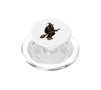 Bigfoot Witch Funny Sasquatch Broomstick Halloween Spooky PopSockets PopGrip for MagSafe