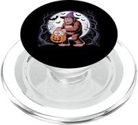 Bigfoot Witch Pumpkin Halloween Girls Women Sasquatch Lovers PopSockets PopGrip for MagSafe