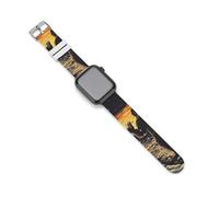 Bigfoot With Beer Sunset Silicone Smartwatch Replacement Bands Compatible with IWatch Wristbands Strap 42mm/44mm