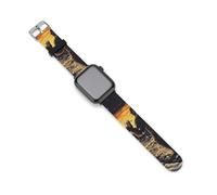 Bigfoot With Beer Sunset Silicone Smartwatch Replacement Bands Compatible with IWatch Wristbands Strap 38mm/40mm