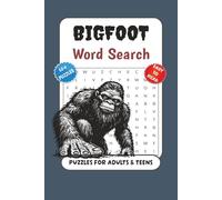 Bigfoot word search book: Word Searches with easy to Read Print about Bigfoot, Cryptids, Urban legends and More 6x9 inches, 110 pages, ... Gift for Vacations, Holidays and Free Times