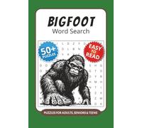 Bigfoot Word Search Puzzle Book: 50+ Word Searches with Easy to Read Print about Bigfoot, Sightings, Forests and More I 6x9 inches, 110 pages I Unique ... parties or mystery fan collections