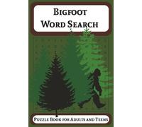 Bigfoot Word Search Puzzle Book: Word Searches with easy to read print about Bigfoot, Camping, and Hiking | 6x9 inches, 110 pages | 50+ Puzzles | Great for vacations, gifts, and free time